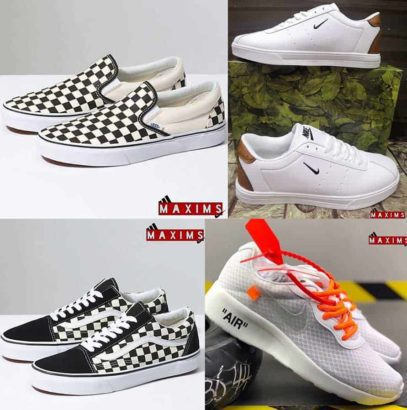 Lacoste | Vans | Nike Air | Jump.Different verities of Shoes Available