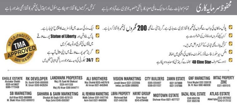Grand City Kharian.Overseas Sector.International Level Residential Project