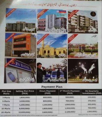 5/7/10 Marla plots in New Lahore City.3 years instalment plan