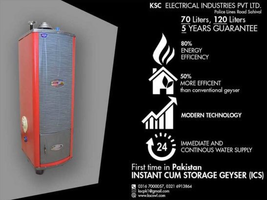 1st Time in Pakistan.KSC Instant Cum Storage Geysers