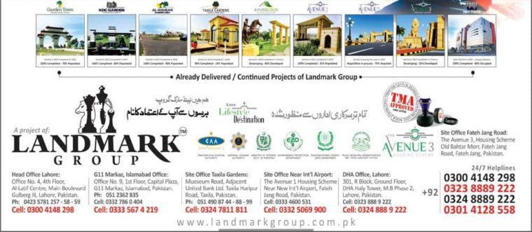 The Avenue 3 Housing Scheme.Residential & Commercial Plots