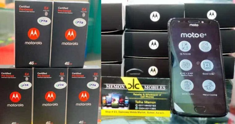 Box Pack Moto E4 Finger Print with Warranty