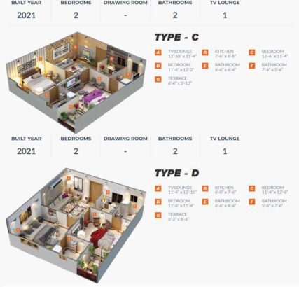 Ary Pearl Residency.3/4/5 Rooms Luxury Apartments