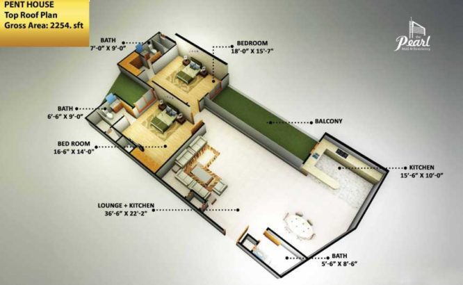 The Pearl Mall & Residency.Luxury Living With Successful Business