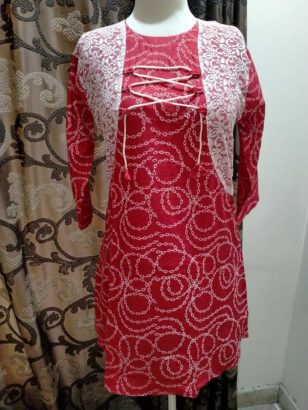 Lawn stitched kurtis