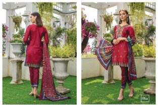 3 pcs printed pure lawn (unstitched)