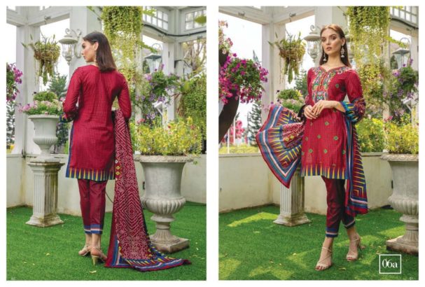 3 pcs printed pure lawn (unstitched)