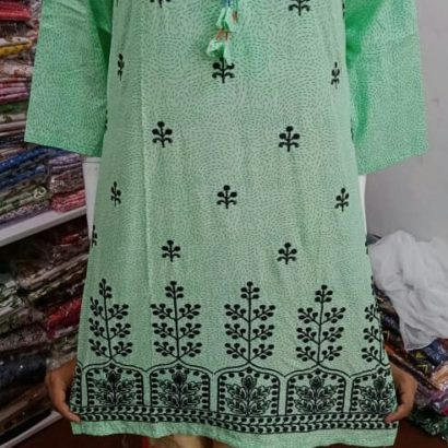 Stitched 3 pcs suit.Cotton Lawn Shirt