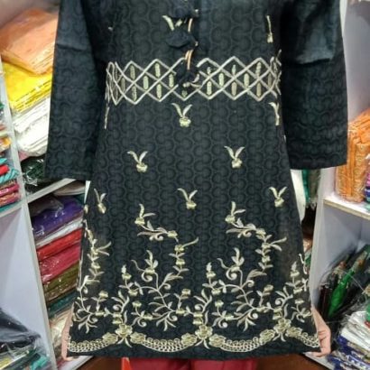 Stitched 3 pcs suit.Cotton Lawn Shirt