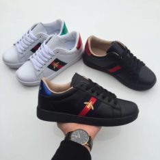 Pack Of 2 Gucci Unisex Sports Shoe -Black and White