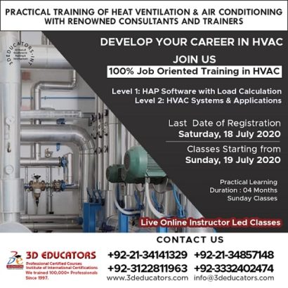 Heat Ventilation & Air Conditioning Training ( HVAC ) Live Online Classes