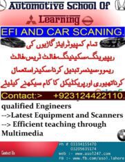 Auto Efi course in Lahore, Islamabad , Faislabad