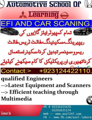 Auto Efi course in Lahore, Islamabad , Faislabad