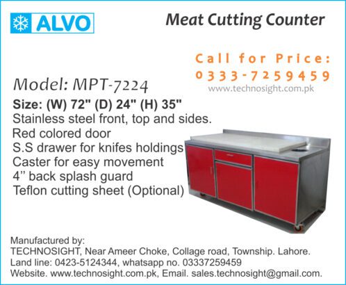 Meat Prep Table, Meat Cutting Table, Table for Meat Shops in Pakistan