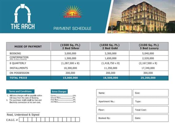 The Arch Islamabad.2 & 3 Bed Luxury Apartments in Islamabad