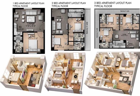 1,2 & 3 Bed Apartments.Star Twin Towers TopCity-1 Islamabad