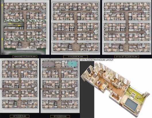 1,2 & 3 Bed Apartments.Star Twin Towers TopCity-1 Islamabad