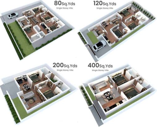 INDUS ENCLAVE Single Storey Villas.Your Dream House