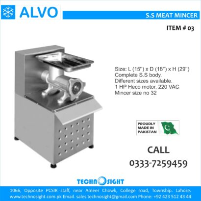 ALVO Meat Shops in Pakistan, Meat Shops Equipment sale in Pakistan
