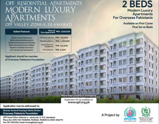 OPF Valley Zone V Islamabad.Residential Apartments For Overseas Pakistanis