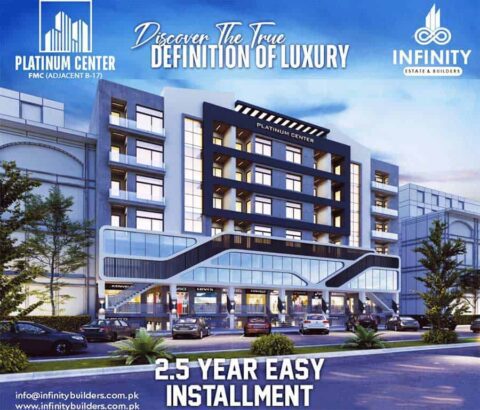 Platinum Center Fasial Margalla City.Exquisite Apartments & Shops