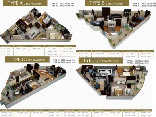 Las Torres Towers & Mall.1,2 & 3 Bedroom Apartments