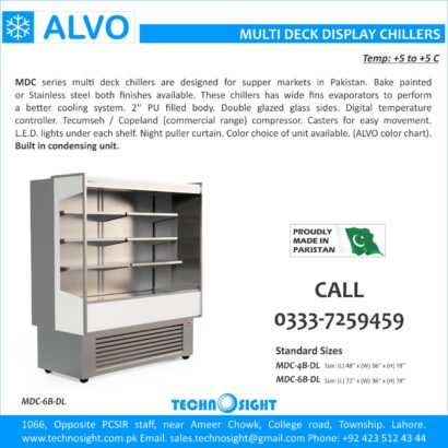 ALVO Fruit and Vegetable Display Chiller, Multi Deck Fridge