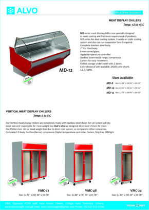 Fish Display Counter, Meat Display Chiller, Meat Shop equipment