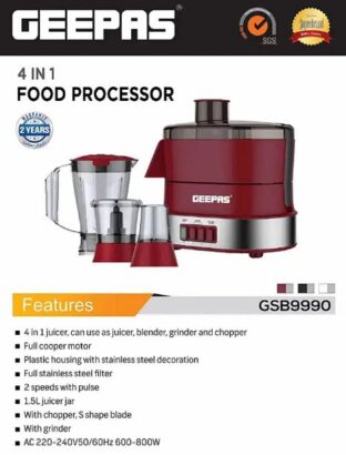 Best juicer machine Geepas 3in1