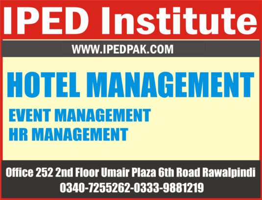 Hotel Management Diploma Course in Rawalpindi