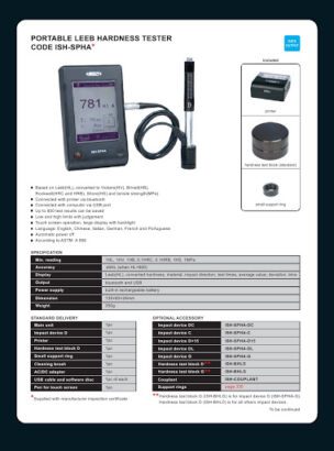 INSIZE (USA) Metal Hardness Tester