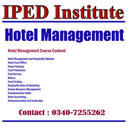Hotel Management Diploma Course in Rawalpindi