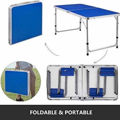 Folding Picnic Table With 4 Benches