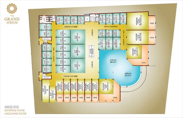 Rented corner shop on sale on installment at Mezzanine floor (above ground)
