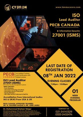 ISO 27001 ISMS Lead Auditor Training in Pakistan