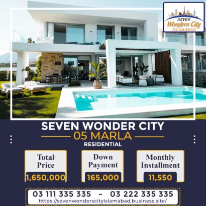Seven Wonders City Islamabad 5,7 & 10 Marla Plots For Sale