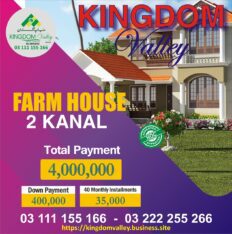 Kingdom Valley Islamabad,2 kanal plots for sale