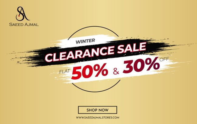 Saeed Ajmal Winter Clearance Sale 2022