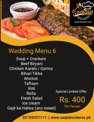 Saqlain’s Caterer & Event Management service provider