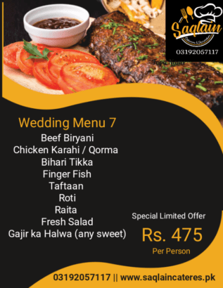 Saqlain’s Caterer & Event Management service provider