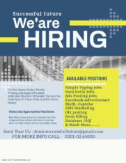 We are looking males & females for form filling online jobs