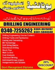 Drilling Engineering course In Rawalpindi Karachi Pakistan