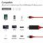 1080P 2M 8 Pin to HDMI TV AV Adapter Cable for iPhone 5 6 6S 7 7 Plus iphon