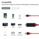 1080P 2M 8 Pin to HDMI TV AV Adapter Cable for iPhone 5 6 6S 7 7 Plus iphon