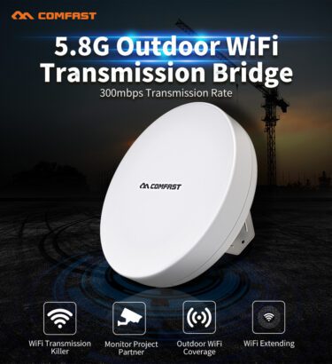COMFAST outdoor wifi bridge 300mbps long range 1-3km CPE for IP camera moni