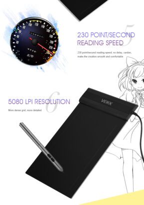 S640 Graphic Tablet Drawing Tablet 6×4 inch Graphics Drawing Tablet Pen Tab