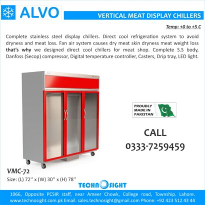 ALVO Meat Display Showcase, Meat Display Cabinet, Meat Shops in Pakistan