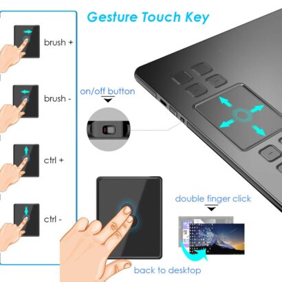 Graphics Drawing Tablet veikk A50 Digital Pen tablet with 8192 Levels Passi