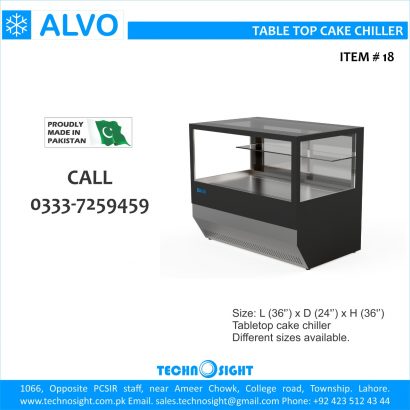 ALVO Bakery Display Counter, ALVO Sweet Display Counter, ALVO Cake Chiller