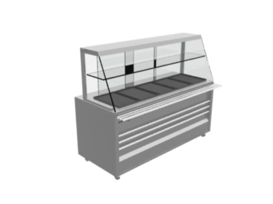 ALVO Refrigerated Salad Bar Counter, Salad Bar Counter,Food Display Counter